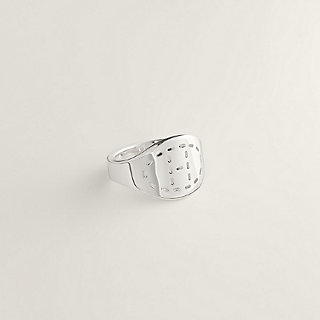 Point Sellier ring, large model | Hermès Thailand